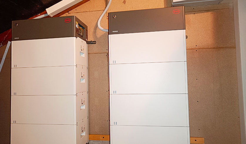 Installazione batterie di accumulo